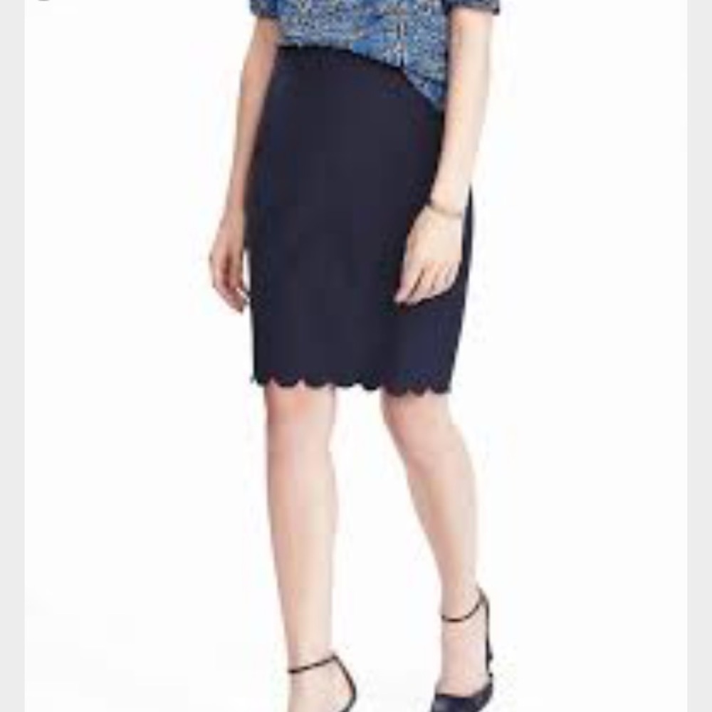 Banana Republic Navy Pencil Skirt